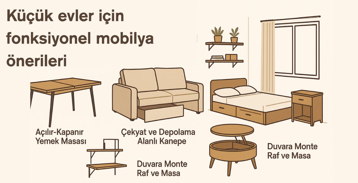 Küçük Evler İçin Fonksiyonel Mobilya Önerileri